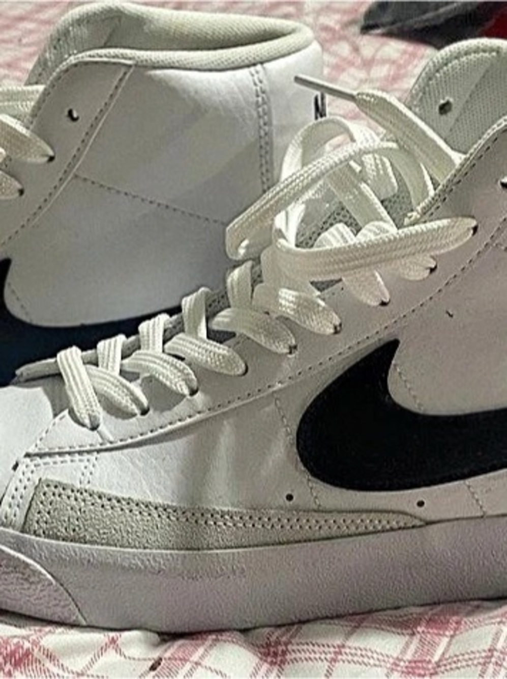 Nike Blazer Mid '77 Vintage White Black High-Top Sneakers White & Black